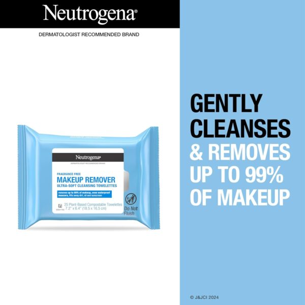 Neutrogena Cleansing Fragrance Free Makeup Remover Face Wipes - Image 7