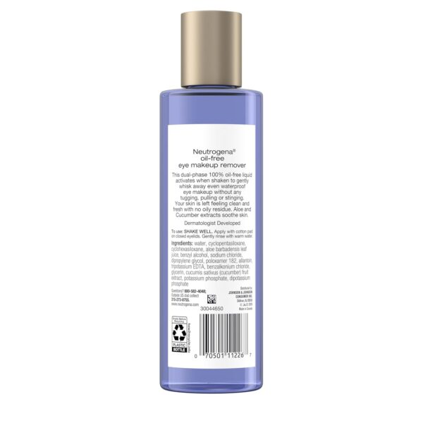 Neutrogena Gentle Oil-Free Eye Makeup Remover & Cleanser for Sensitive Eyes - Image 2